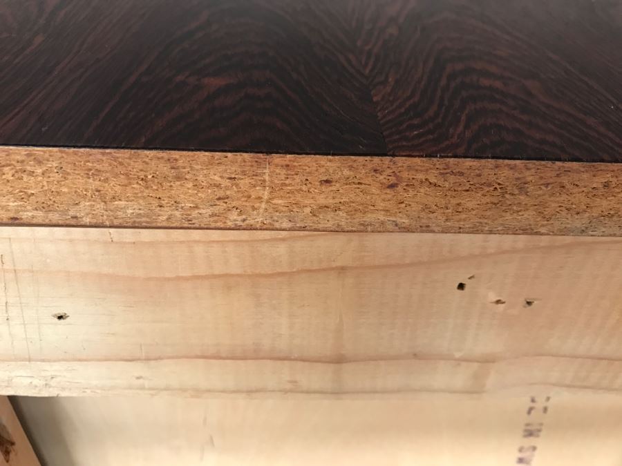 Mid Century Egon Ostergaard Cylinder Rolltop Secretary Desk Made in Sweden 35.25ʺW X 18.5ʺD X 38.375ʺH (Some Of Veneer On Back Edges Are Chipped) [Photo 11]