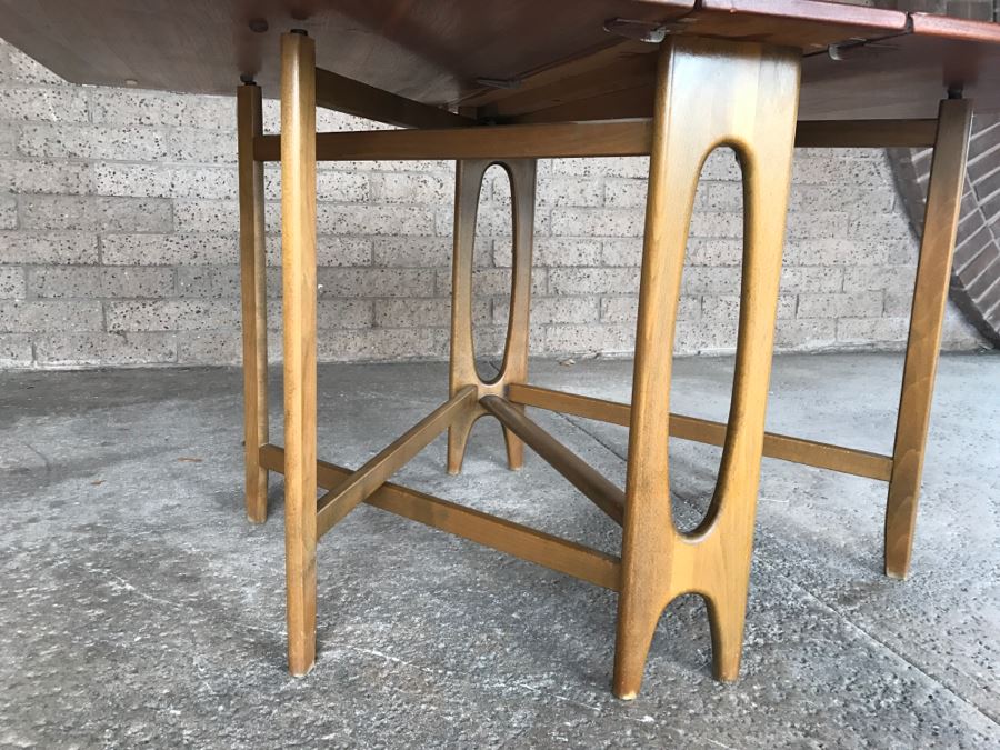 Mid-Century Modern Bruno Mathsson Style Teak Drop Leaf Dining Table [Photo 12]