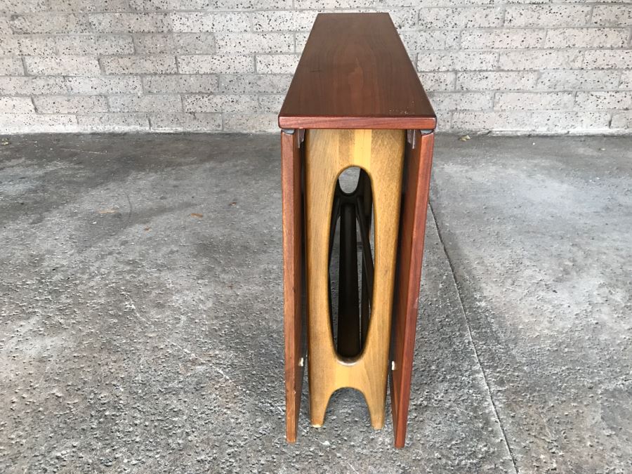 Mid-Century Modern Bruno Mathsson Style Teak Drop Leaf Dining Table [Photo 17]