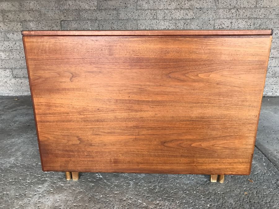 Mid-Century Modern Bruno Mathsson Style Teak Drop Leaf Dining Table [Photo 20]