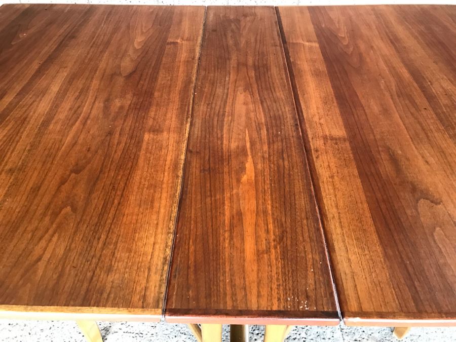 Mid-Century Modern Bruno Mathsson Style Teak Drop Leaf Dining Table [Photo 7]