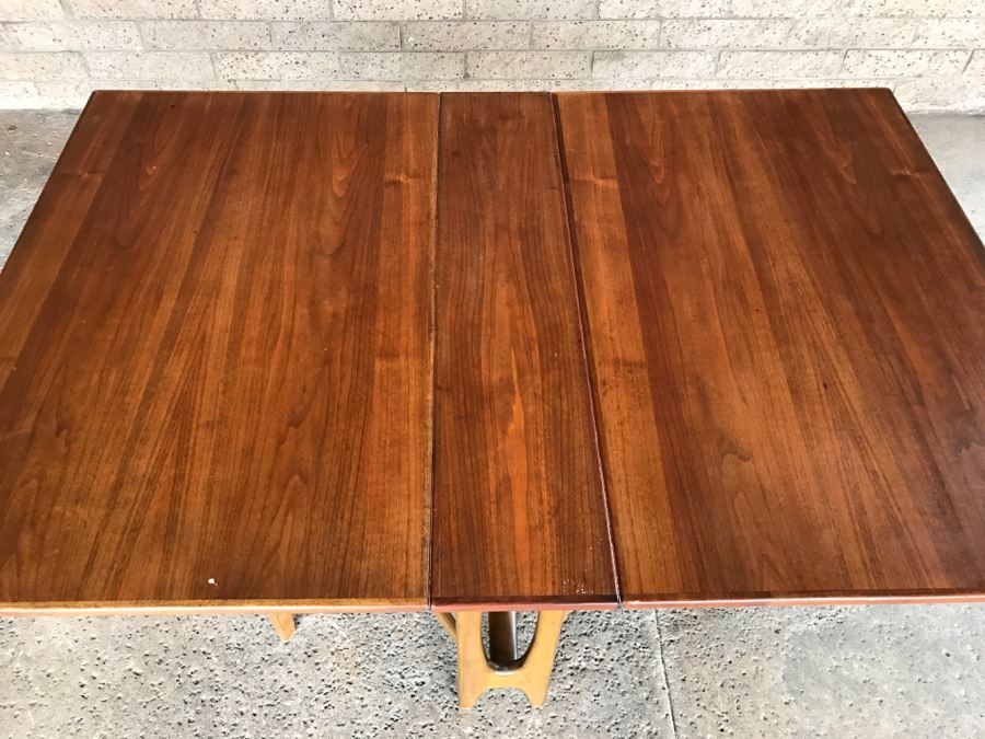 Mid-Century Modern Bruno Mathsson Style Teak Drop Leaf Dining Table [Photo 5]