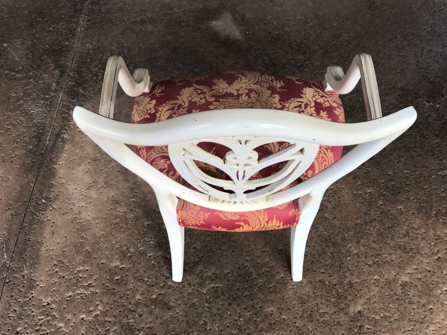 Vintage Ornate Armchair With Chinoiserie Fabric [Photo 9]