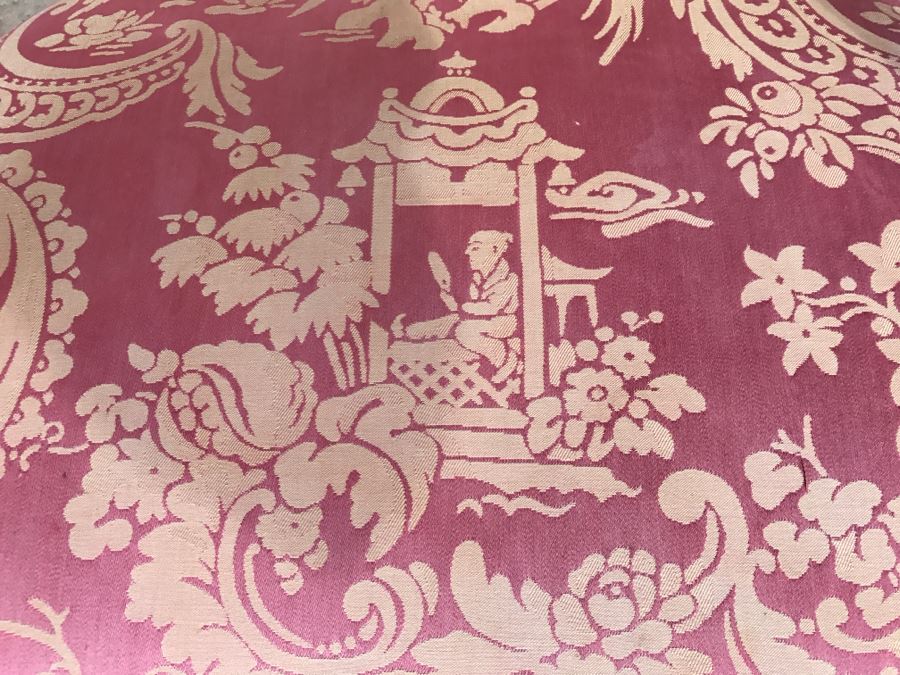 Vintage Ornate Armchair With Chinoiserie Fabric [Photo 4]