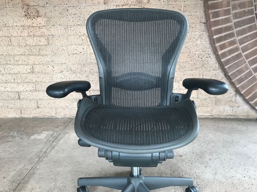 Herman Miller Black Office Chair Aeron Two Retails For $950 [Photo 3]
