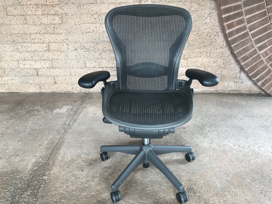 Herman Miller Black Office Chair Aeron Two Retails For $950 [Photo 2]