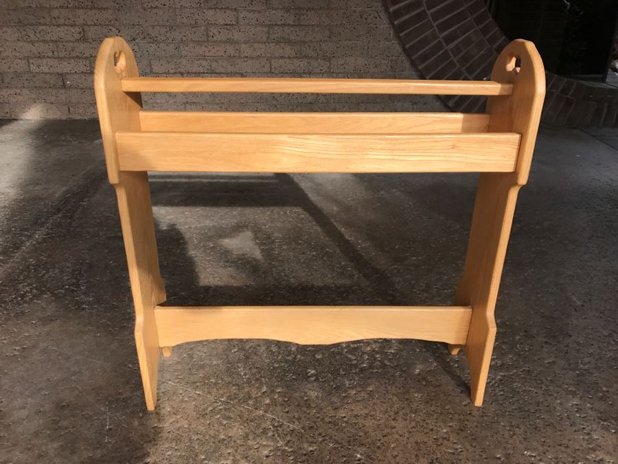 Handmade Wooden Quilt Rack