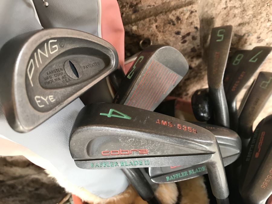 Two Sets Of Women's Golf Clubs With Golf Bags COBRA And PING (Owner Almost Played Professional Golf) [Photo 6]