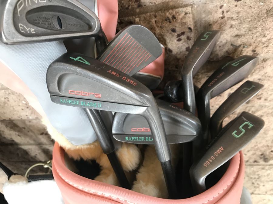 Two Sets Of Women's Golf Clubs With Golf Bags COBRA And PING (Owner Almost Played Professional Golf) [Photo 4]