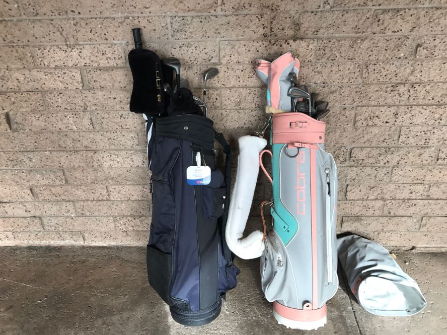 Two Sets Of Women's Golf Clubs With Golf Bags COBRA And PING (Owner Almost Played Professional Golf) [Photo 2]