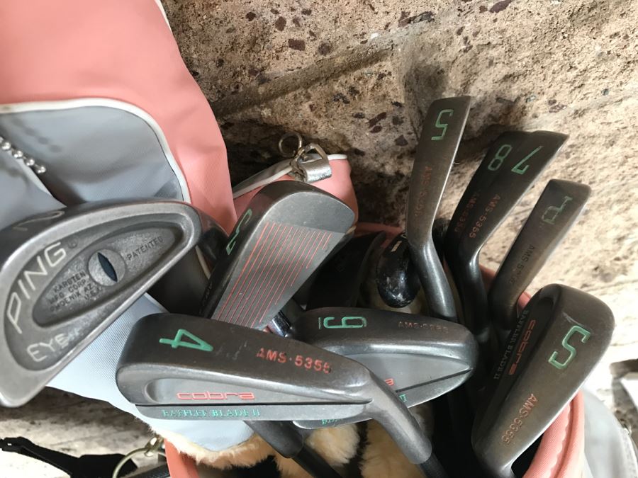 Two Sets Of Women's Golf Clubs With Golf Bags COBRA And PING (Owner Almost Played Professional Golf) [Photo 7]