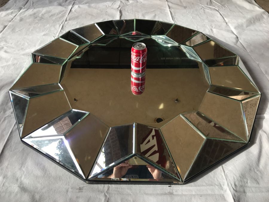 Large Commercial Grade Geometric Patterned Mirror [Photo 6]