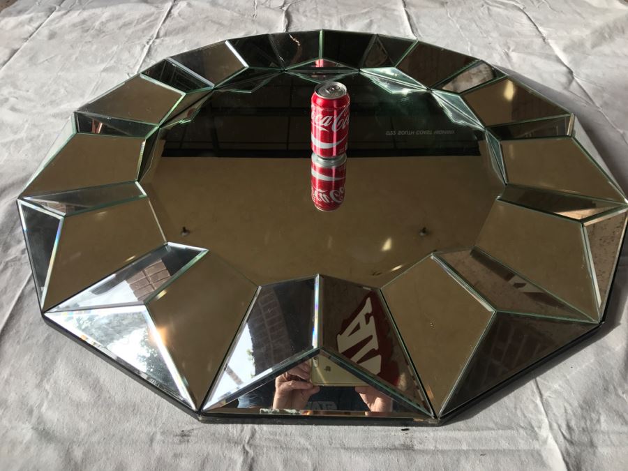 Large Commercial Grade Geometric Patterned Mirror [Photo 4]