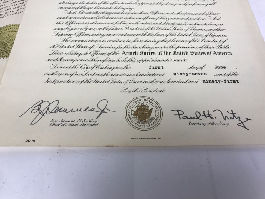 US NAVY Admiral Female Formal Evening Mess Tiara And Various Naval Certificates And Plaques [Photo 18]