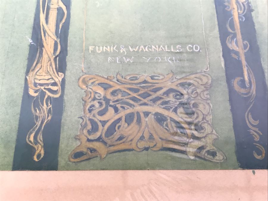 Original Book Cover Illustration By F. A. Carter ARCHIBALD MALMAISON By Julian Hawthorne Funk & Wagnalls Co. New York Fernando Carter (1855-1931) [Photo 6]