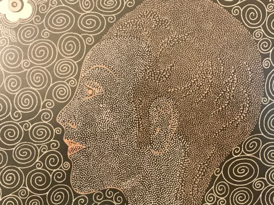 Framed BOTTEGA VENETA Scarf Of Gustav Klimt Painting Mint Condition [Photo 5]