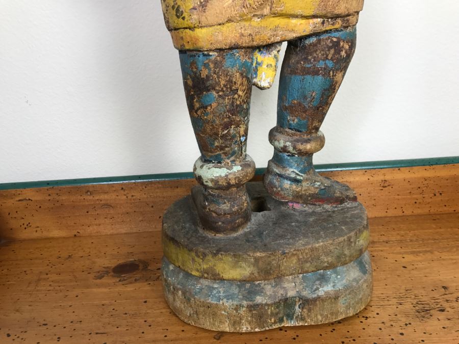 Old Balsa Wood Carved Indian Sculpture [Photo 23]