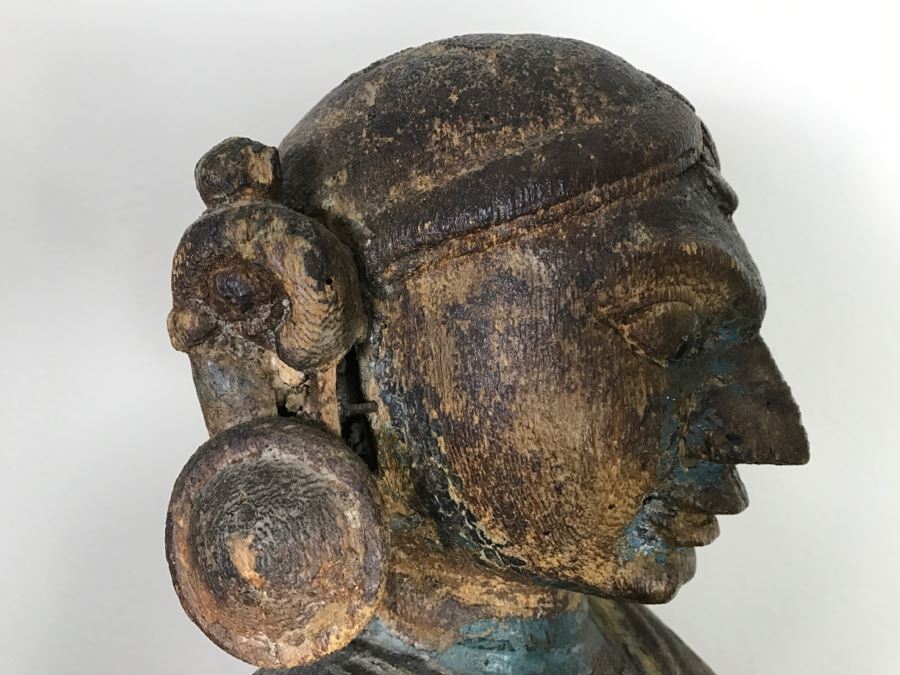 Old Balsa Wood Carved Indian Sculpture [Photo 15]