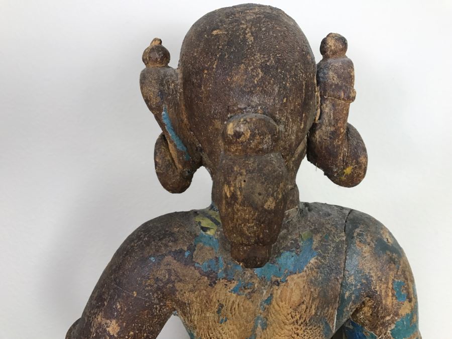 Old Balsa Wood Carved Indian Sculpture [Photo 20]