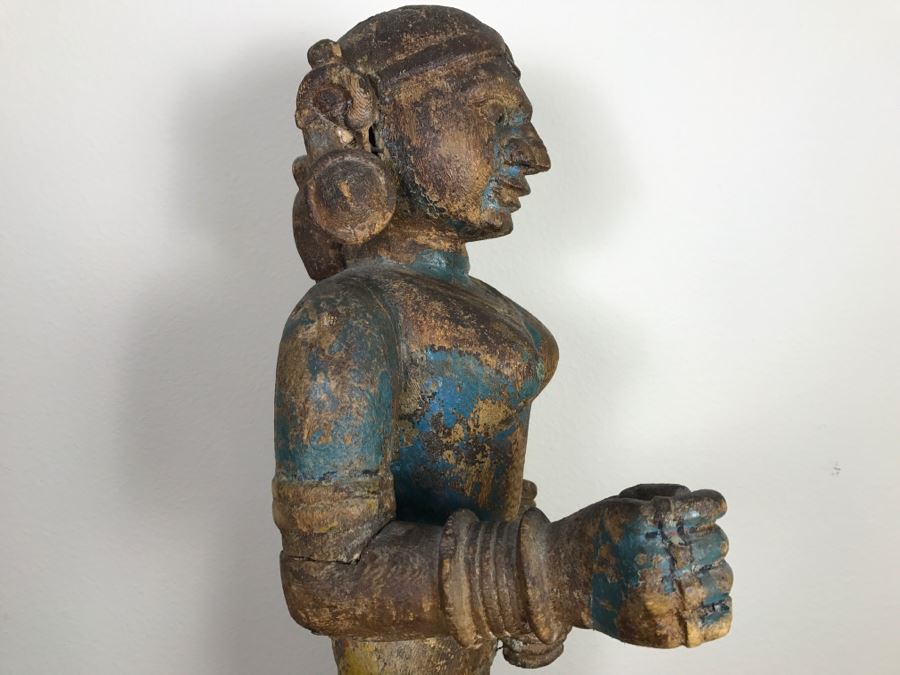 Old Balsa Wood Carved Indian Sculpture [Photo 18]