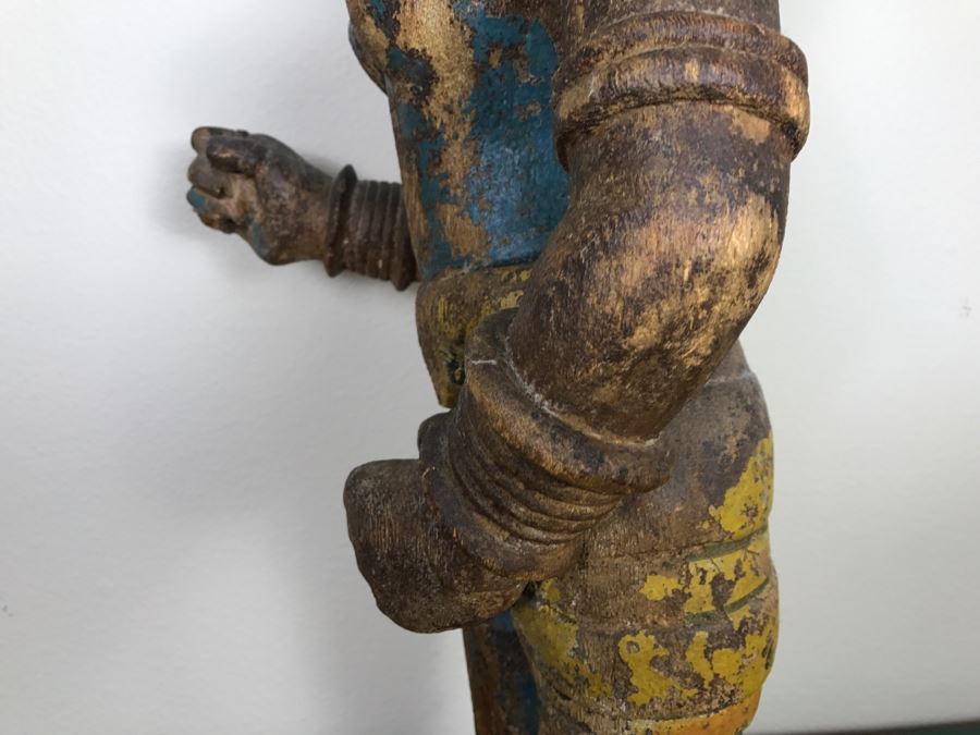 Old Balsa Wood Carved Indian Sculpture [Photo 27]