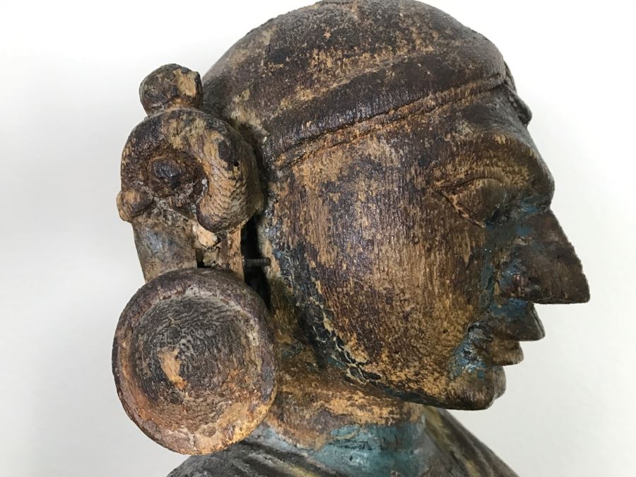 Old Balsa Wood Carved Indian Sculpture [Photo 14]