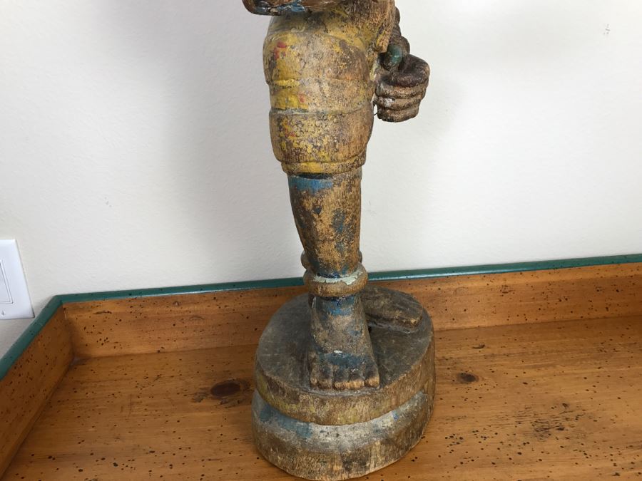 Old Balsa Wood Carved Indian Sculpture [Photo 19]