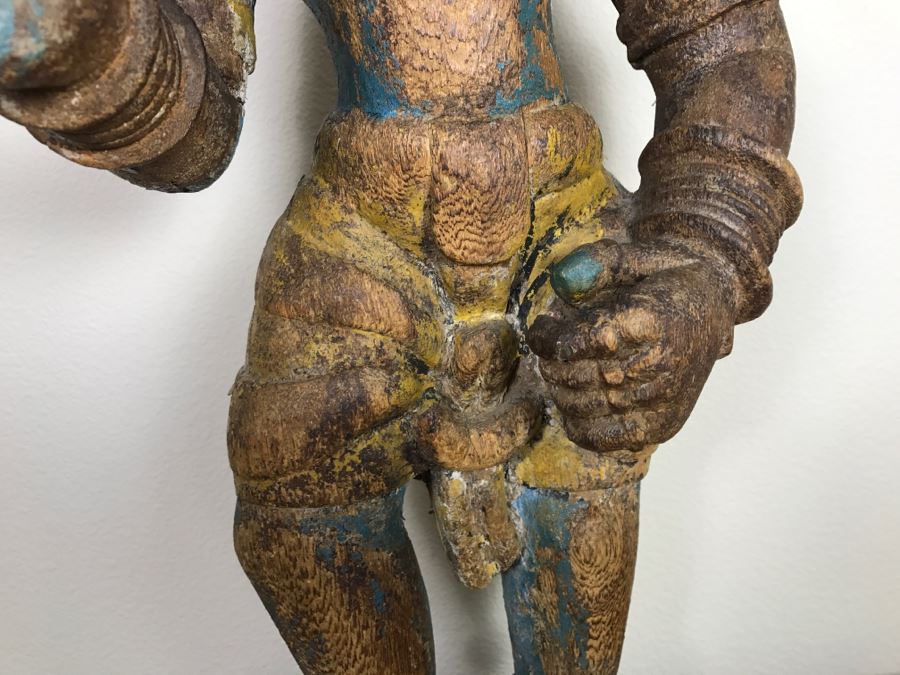 Old Balsa Wood Carved Indian Sculpture [Photo 11]