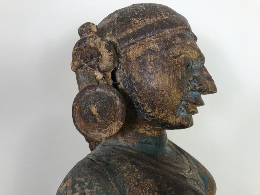 Old Balsa Wood Carved Indian Sculpture [Photo 17]
