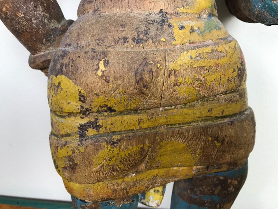 Old Balsa Wood Carved Indian Sculpture [Photo 24]