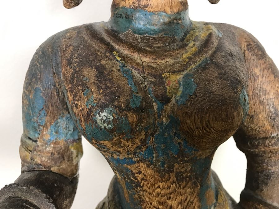 Old Balsa Wood Carved Indian Sculpture [Photo 8]