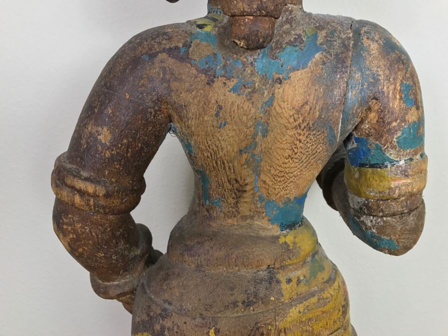 Old Balsa Wood Carved Indian Sculpture [Photo 21]