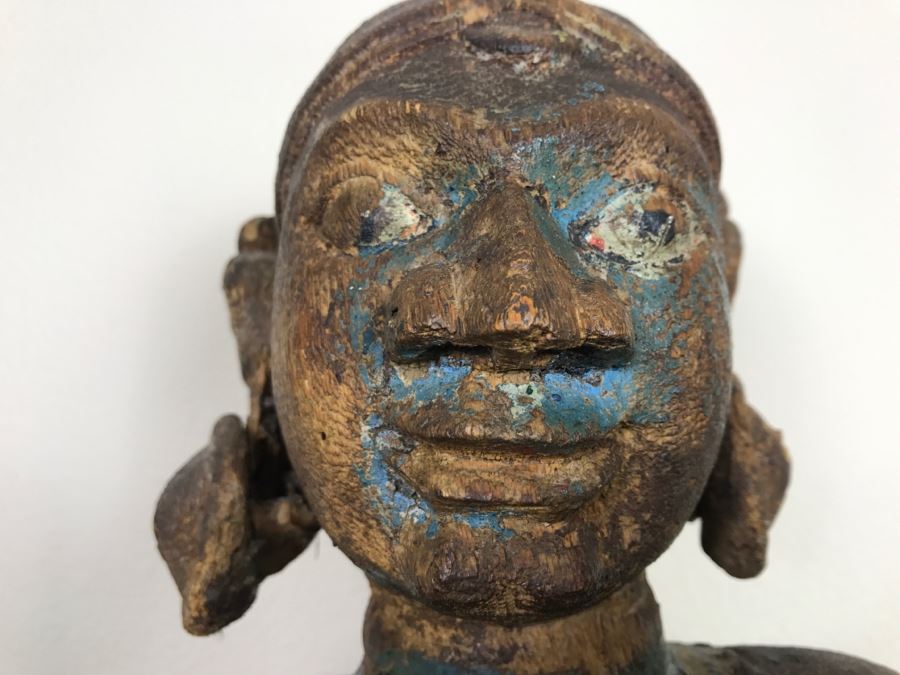 Old Balsa Wood Carved Indian Sculpture [Photo 7]