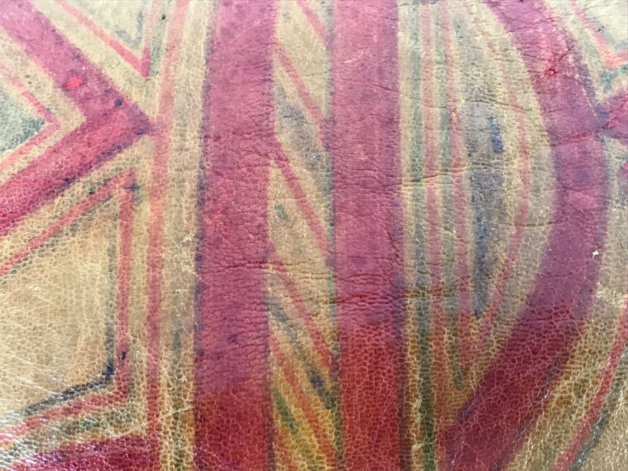 Old Tuareg Hand Painted Leather Fringe Saddle Pillow - North African Nomadic Tuareg Camel Caravans Played Primary Role Trans-Saharan Trade Until Mid-20th Century [Photo 23]