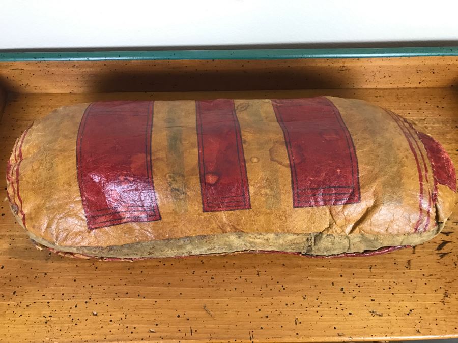 Old Tuareg Hand Painted Leather Saddle Pillow - North African Nomadic Tuareg Camel Caravans Played Primary Role Trans-Saharan Trade Until Mid-20th Century [Photo 12]