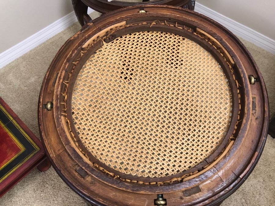 Dutch Colonial Burgermeister Chair Cane Seat - Seat Rotates 360Deg - Estimate $800-$1,200 [Photo 32]