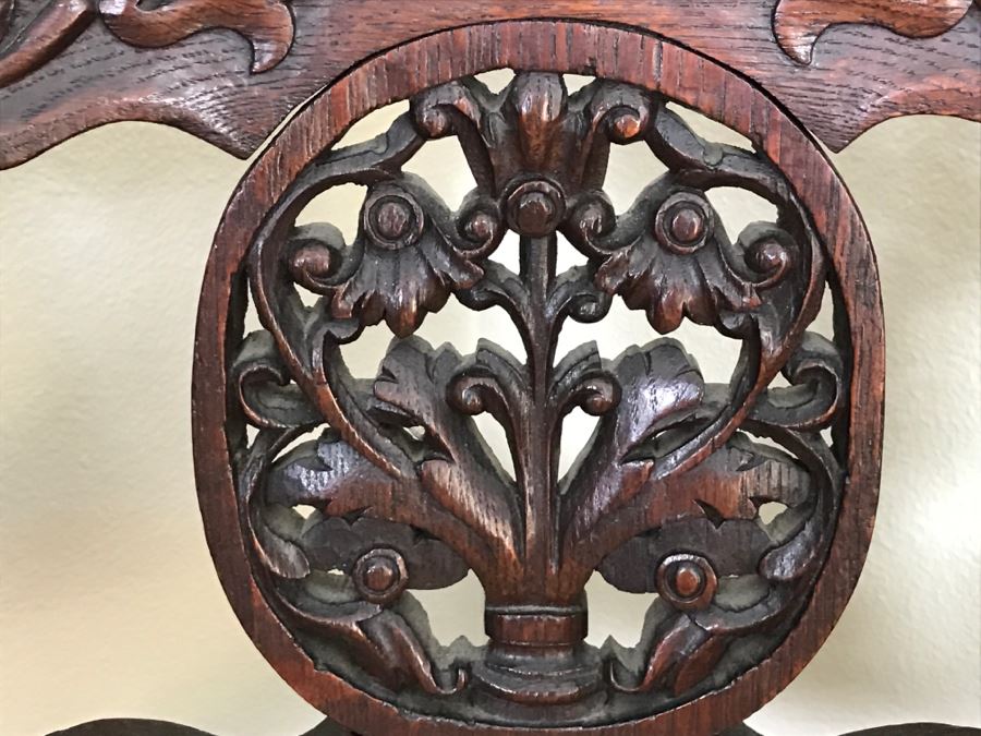 Dutch Colonial Burgermeister Chair Cane Seat - Seat Rotates 360Deg - Estimate $800-$1,200 [Photo 35]