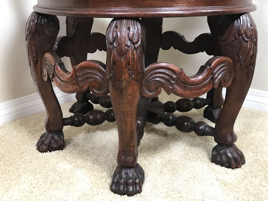 Dutch Colonial Burgermeister Chair Cane Seat - Seat Rotates 360Deg - Estimate $800-$1,200 [Photo 5]