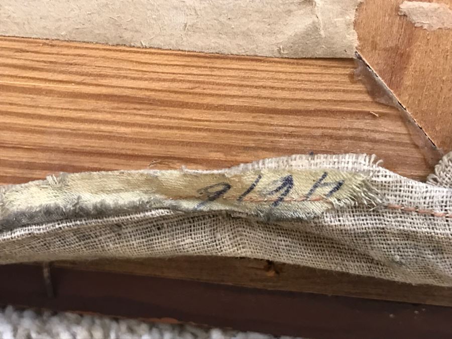 Framed Chinese Painting On Linen Unsigned [Photo 15]