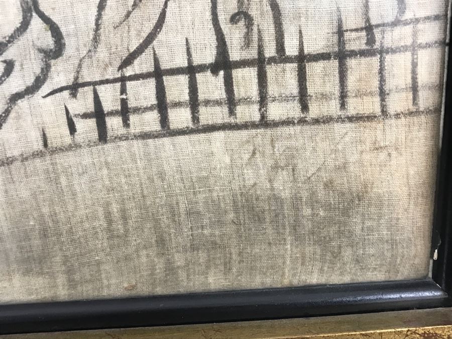 Framed Chinese Painting On Linen Unsigned [Photo 11]