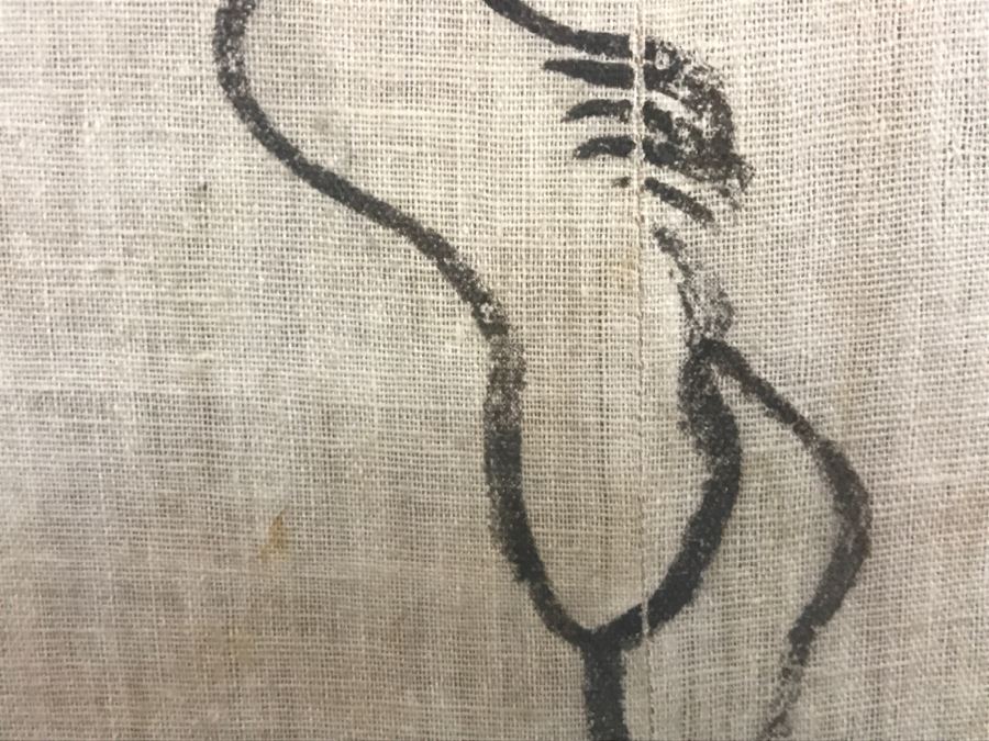 Framed Chinese Painting On Linen Unsigned [Photo 13]