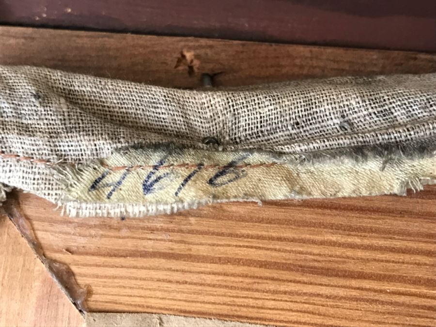 Framed Chinese Painting On Linen Unsigned [Photo 14]