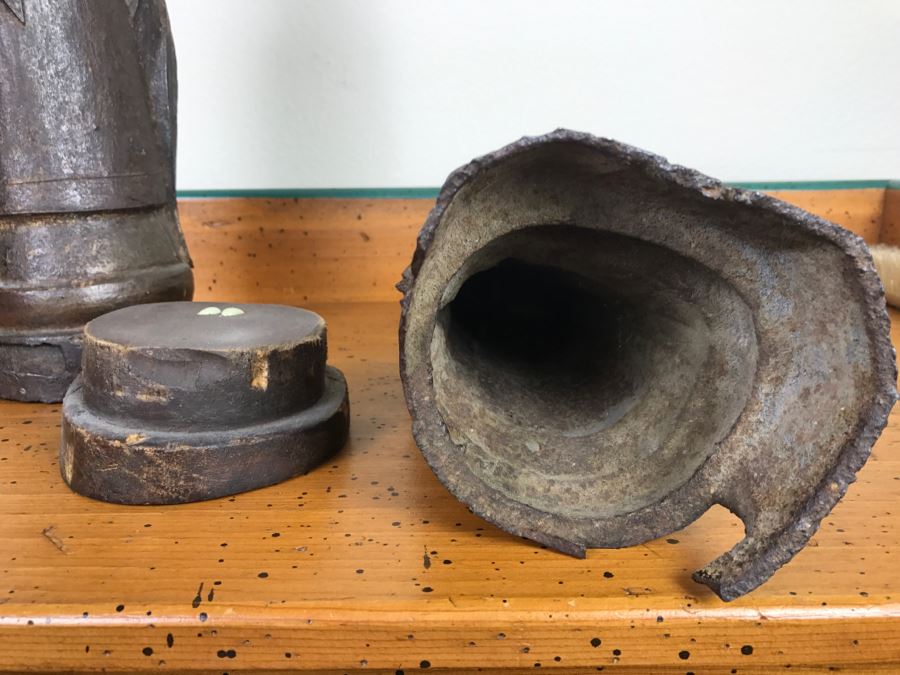 Antique Chinese Gilt Metal Funerary Statues 1'5'H [Photo 26]