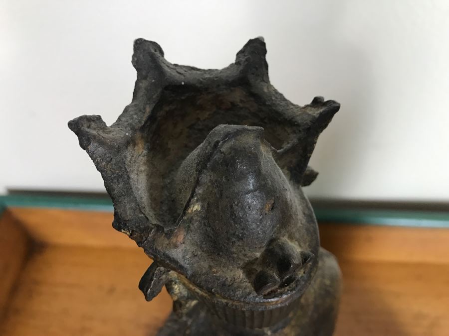 Antique Chinese Gilt Metal Funerary Statues 1'5'H [Photo 24]