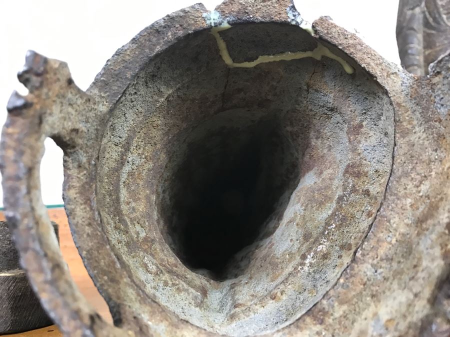 Antique Chinese Gilt Metal Funerary Statues 1'5'H [Photo 33]