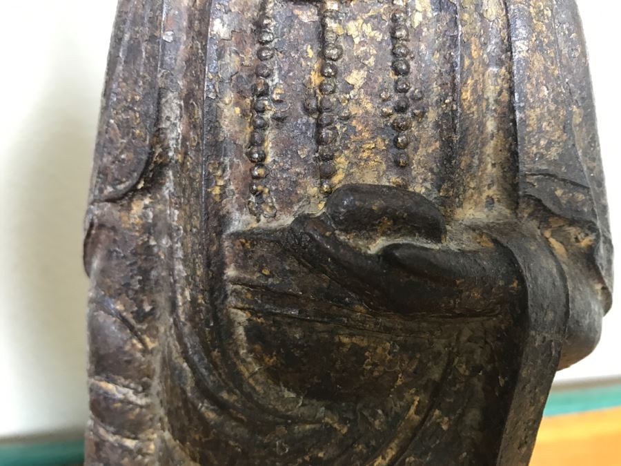 Antique Chinese Gilt Metal Funerary Statues 1'5'H [Photo 13]