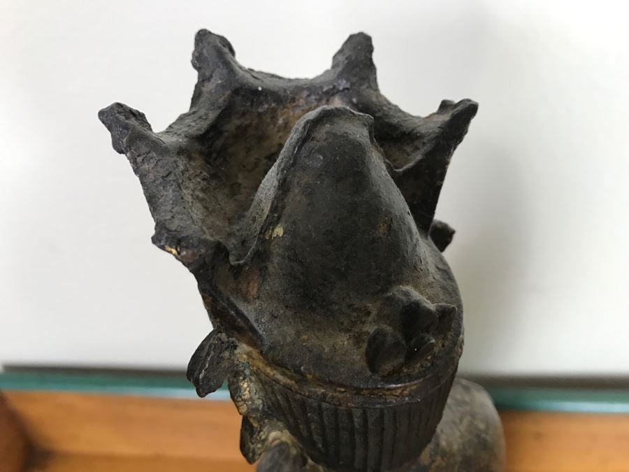 Antique Chinese Gilt Metal Funerary Statues 1'5'H [Photo 23]