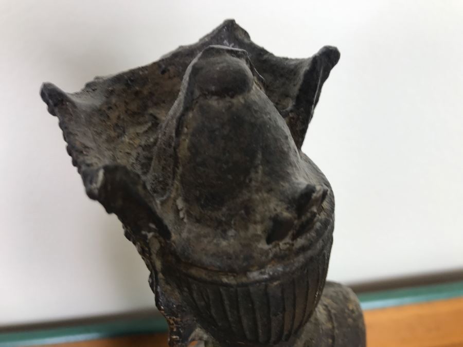 Antique Chinese Gilt Metal Funerary Statues 1'5'H [Photo 25]