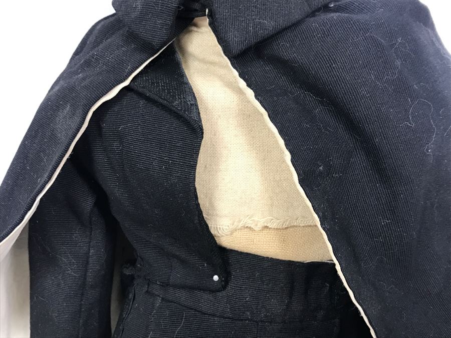 Vintage Puppet Doll With String In Back To Operate Mouth Composition Head And Cloth Body [Photo 6]