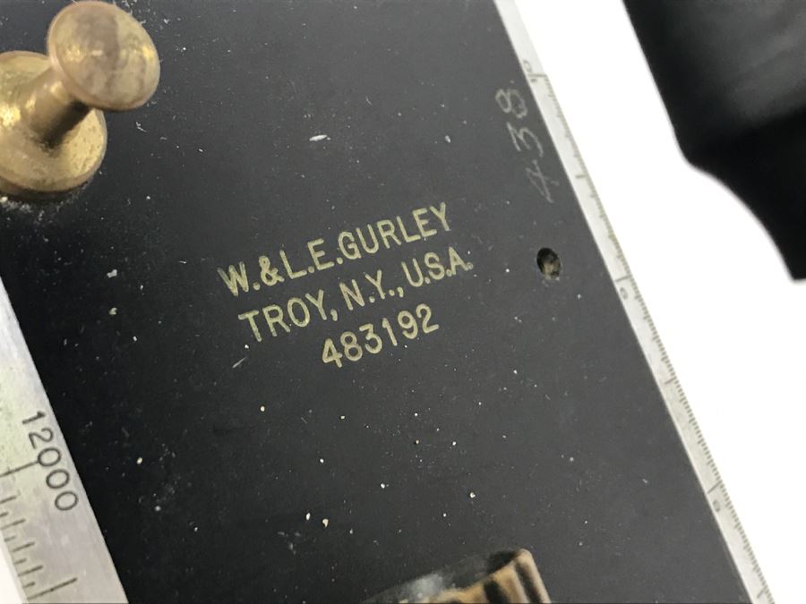 Vintage W. & L.E. Gurley Survey Level Telescope 483192 Princeton PhD Geologist Kenneth Deffeyes [Photo 5]